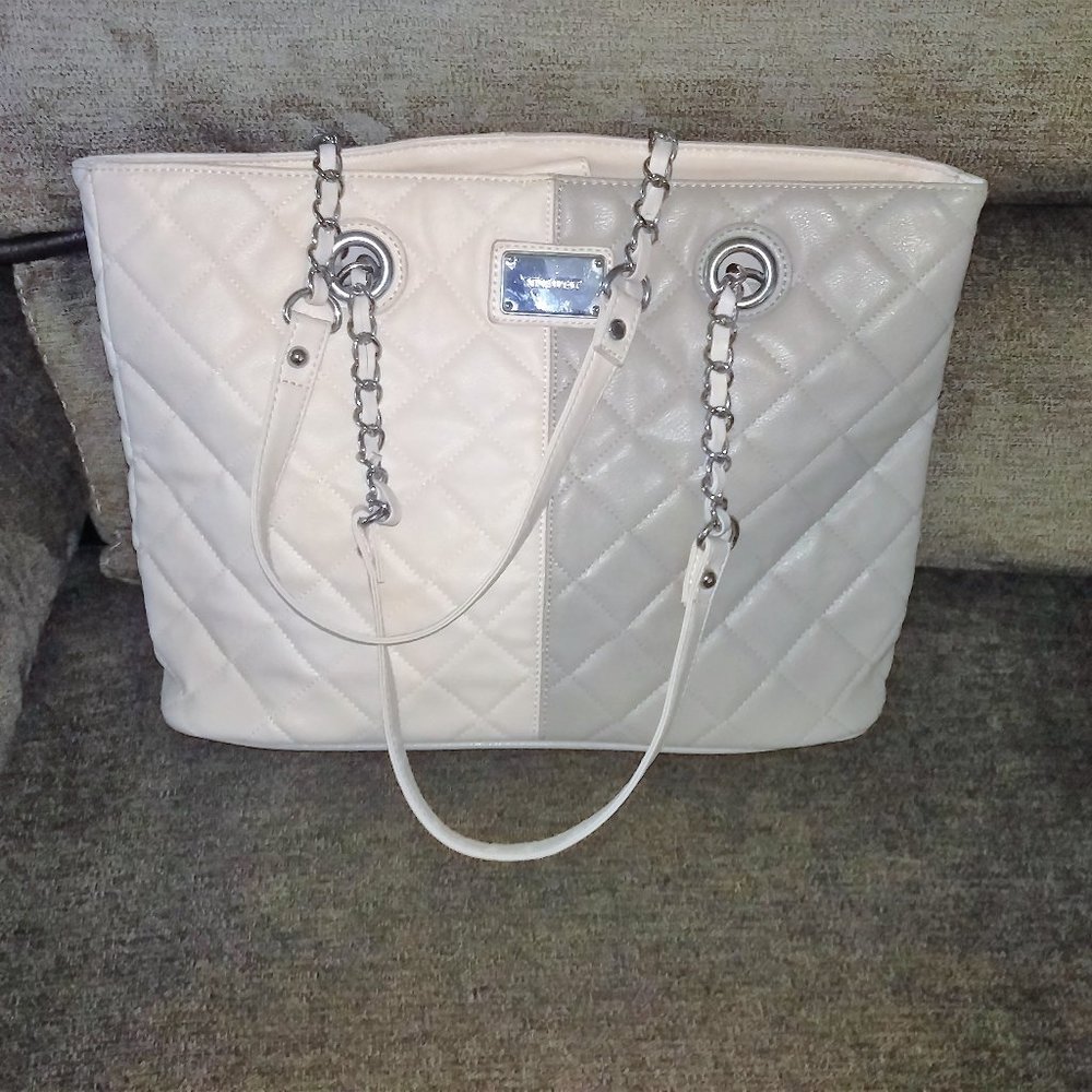 Pink & Taupe Nine West Large Tote